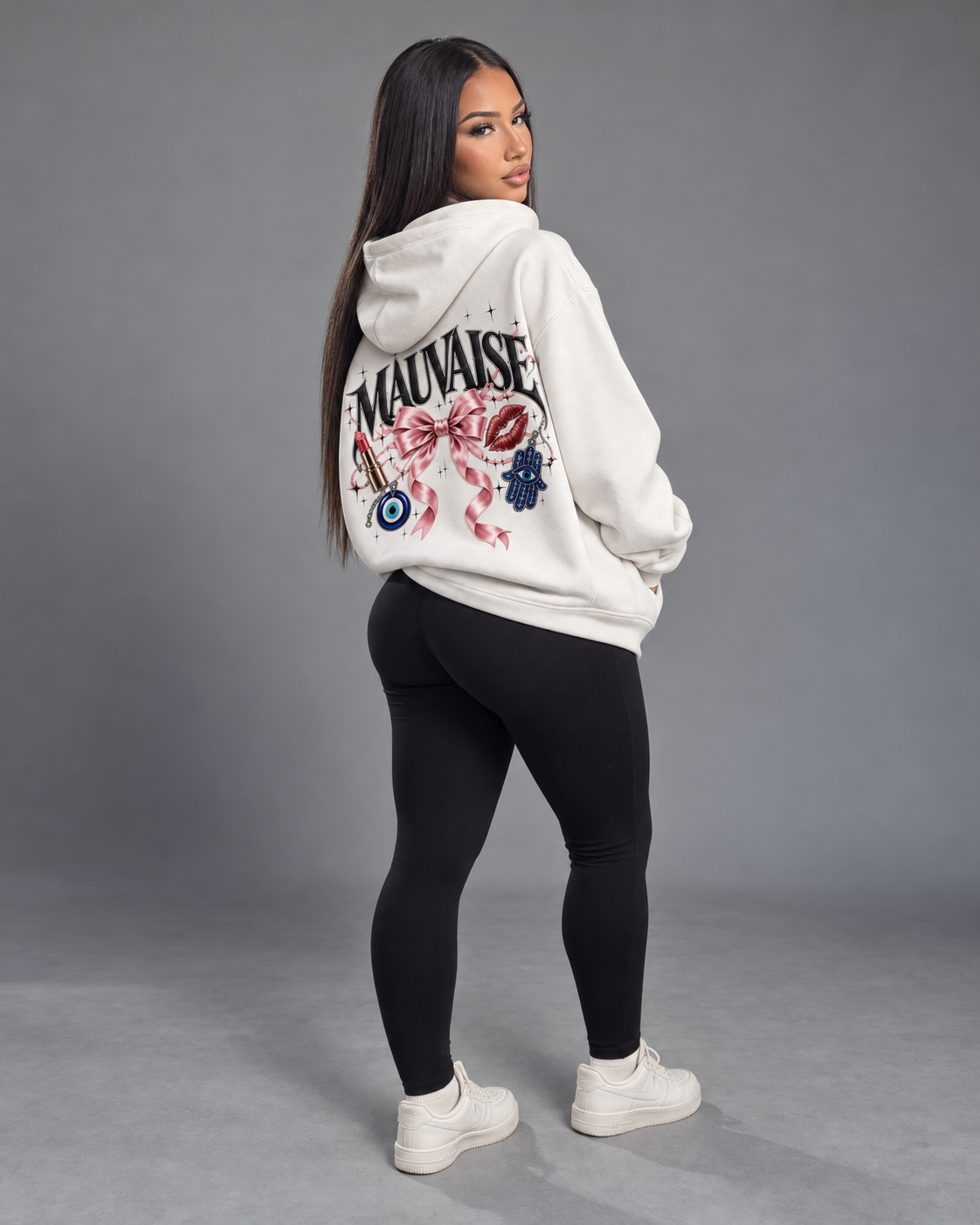 PULL MAUVAISE BLANC